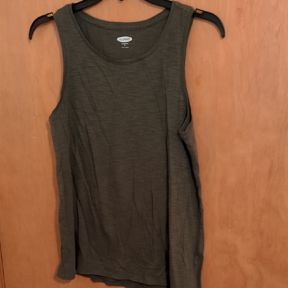 Olive Green Sleeveless Top